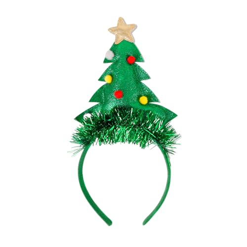 UNFAIRZQ Lametta-Stirnband für Weihnachtsgeschenke, Kopfbedeckung, Haarreifen für Halloween, Weihnachten, Kopfschmuck, Partyzubehör, Mädchen, Haarbänder, Weihnachten von UNFAIRZQ