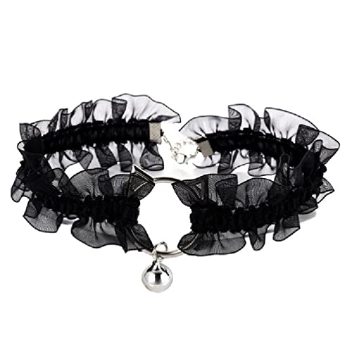 UNFAIRZQ Punk Choker Charm Stretch Gothic Choker Halskette mit süßen niedlichen Choker Halsketten Geschenk für Frauen Mädchen Spitze Choker mit von UNFAIRZQ