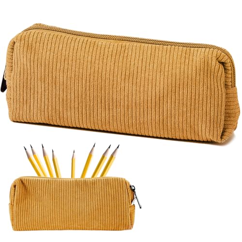 UNIANE Mäppchen Cord-Stoff,Federmäppchen Klein,Mäppchen Mädchen,Mäppchens Klein,Federmäppchen für Erwachsene Teenager Pencil Case mit Reißverschluss Kosmetik Organizer,Federmappe Gelb UNIANE Mäppchen Cord-Stoff,Federmäppchen Klein,Mäppchen Mädchen,Mäppchens Klein,Federmäppchen für Erwachsene Teenager Pencil Case mit Reißverschluss Kosmetik Organizer,Federmappe Gelb von UNIANE