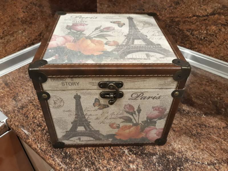 Handgemachte Hochzeit Box Holz-Box Paris Geschenk-Box Memory Personalisierte Handgemachte Begünstigt Valentine Geschenk Für Sie/Er von UNIBOUTIQUELTD