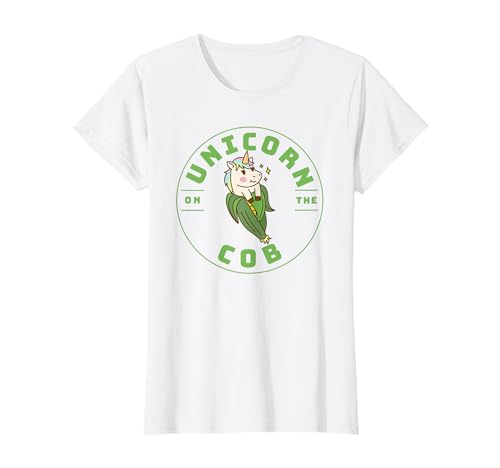 Einhorn auf dem Kolben Uni-Corn Lustiges Wortspiel für Mädchen T-Shirt von UNICORN ON THE COB t-shirt