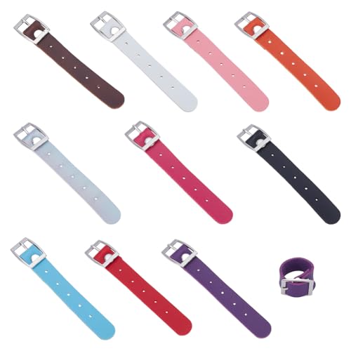 UNICRAFTALE 10 Stück 10 Farben Leder Fingerring Damen Herren Ringe Verstellbarer Punk Ring Mode Persönlichkeit Einfacher Handschmuck Ring Für Liebhaber Zum Geburtstag Weihnachtsgeschenke von UNICRAFTALE