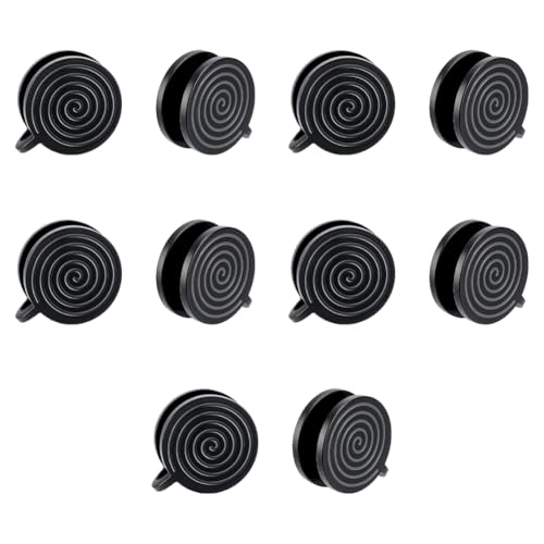 UNICRAFTALE 10 Stück Druckohrringe Für Keloide Punk Stil Ohrclips Edelstahlschmuck Für Männer Und Frauen Schwarzer Spiralkompressionsohrring Kein Piercing Ohrring Geburtstagsgeschenk Für Damen von UNICRAFTALE