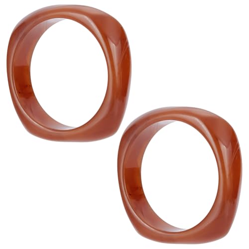 UNICRAFTALE 2 Stück 6.8cm Armreif Aus Acryl Retro Geometrisches Modisches Wickelarmband Armband Für Unregelmäßige Handgelenke Armband Für Frauen von UNICRAFTALE