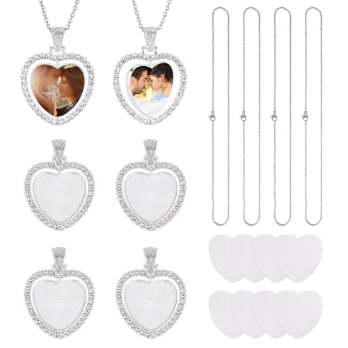 UNICRAFTALE 4 Stück 45cm Edelstahl Damen Kettenhalsketten Herz Rohlinge Hängeetikett Anhänger Metallrohling Strass Lünette Tabletts Charms Halsketten Für DIY Schmuckherstellung UNICRAFTALE 4 Stück 45cm Edelstahl Damen Kettenhalsketten Herz Rohlinge Hängeetikett Anhänger Metallrohling Strass Lünette Tabletts Charms Halsketten Für DIY Schmuckherstellung von UNICRAFTALE