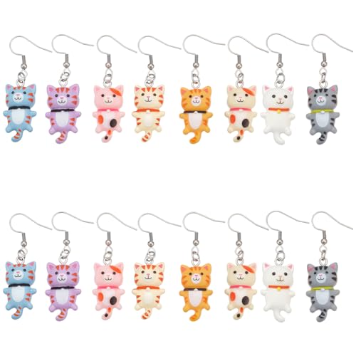 UNICRAFTALE 8 Paar 8 Farben Edelstahl Ohrhänger Harz Süße Anime Katzen Ohrhänger 48mm Tier Cartoon Kätzchen Ohrringe Für Frauen Liebhaber Katzen Geburtstagsgeschenke UNICRAFTALE 8 Paar 8 Farben Edelstahl Ohrhänger Harz Süße Anime Katzen Ohrhänger 48mm Tier Cartoon Kätzchen Ohrringe Für Frauen Liebhaber Katzen Geburtstagsgeschenke von UNICRAFTALE