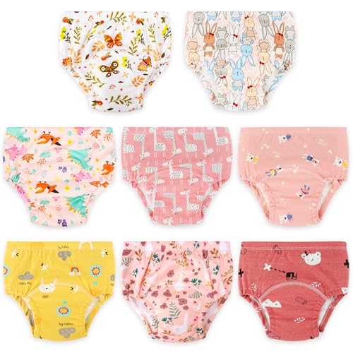 UNIFMILY Töpfchen Trainingshose für 2-6 Jahre Mädchen 8 Stück Waschbare Kinder Unterwäsche Töpfchentraining für Baby von UNIFAMILY