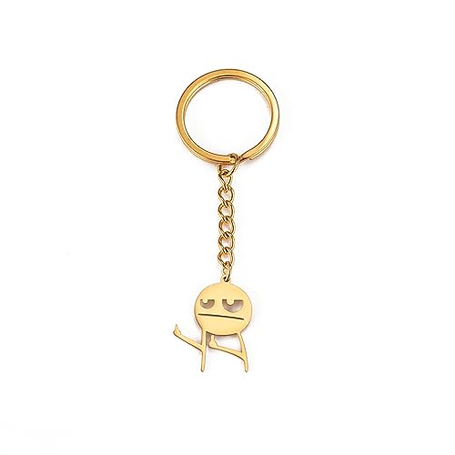 UNIFT Lustiger Kritzelei-Schlüsselanhänger für Damen und Herren, Edelstahl, cooler Punk, Smiley, Mittelfinger-Anhänger, Schlüsselanhänger, Freundschaftsschmuck, Silber 3, One size UNIFT Lustiger Kritzelei-Schlüsselanhänger für Damen und Herren, Edelstahl, cooler Punk, Smiley, Mittelfinger-Anhänger, Schlüsselanhänger, Freundschaftsschmuck, Silber 3, One size von UNIFT