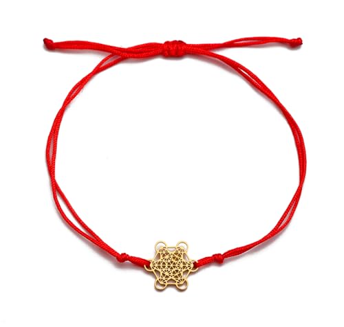 UNIFT Metatron's Würfel-Armband für Damen und Herren, Edelstahl, heilige Geometrie, Siegel des Erzengels, Doppelseil-Armband, Amulett, Schmuck, Geschenke UNIFT Metatron's Würfel-Armband für Damen und Herren, Edelstahl, heilige Geometrie, Siegel des Erzengels, Doppelseil-Armband, Amulett, Schmuck, Geschenke von UNIFT