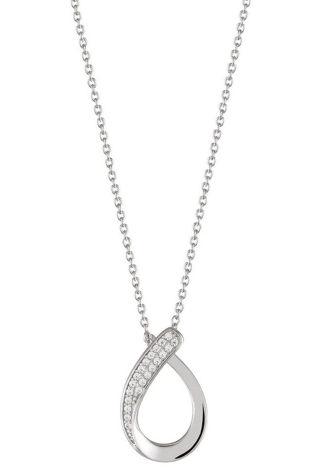 UNIKE JEWELLERY Kette mit Anhänger CLASSY OVAL, UK.CL.1204.0081, mit Zirkonia (synth) von UNIKE JEWELLERY