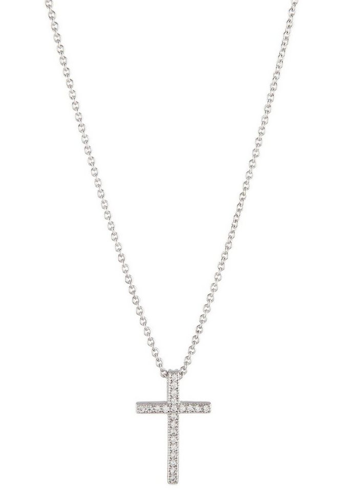 UNIKE JEWELLERY Kette mit Anhänger MEANINGFUL CROSS KREUZ, UK.CL.1206.0025, mit Zirkonia (synth) von UNIKE JEWELLERY