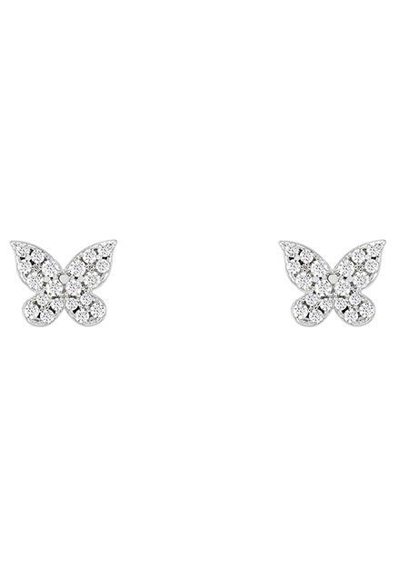 UNIKE JEWELLERY Paar Ohrstecker MIX&MATCH BUTTERFLY SCHMETTERLING, UK.BR.1204.0119, mit Zirkonia (synth) von UNIKE JEWELLERY