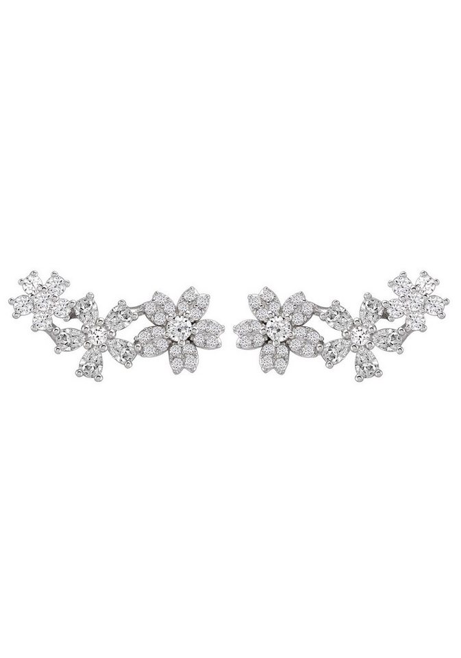 UNIKE JEWELLERY Paar Ohrstecker MIX&MATCH FLOWER BLUMEN, UK.BR.1205.0024, mit Zirkonia (synth) von UNIKE JEWELLERY