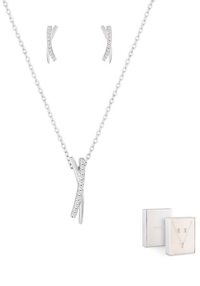 UNIKE JEWELLERY Schmuckset CLASSY SHINNY, UK.PK.1202.0002 (Set, 3-tlg), mit Zirkonia (synth) von UNIKE JEWELLERY