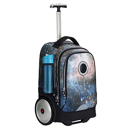 UNIKER Trolley Rucksack mit Rollen für 14-Zoll-Laptops, Koffer und Aktentasche mit Rollen, Büchertasche mit Rollen für Oberschüler, Trolley-Schultasche, Schwarzer Roller-Rucksack UNIKER Trolley Rucksack mit Rollen für 14-Zoll-Laptops, Koffer und Aktentasche mit Rollen, Büchertasche mit Rollen für Oberschüler, Trolley-Schultasche, Schwarzer Roller-Rucksack von UNIKER