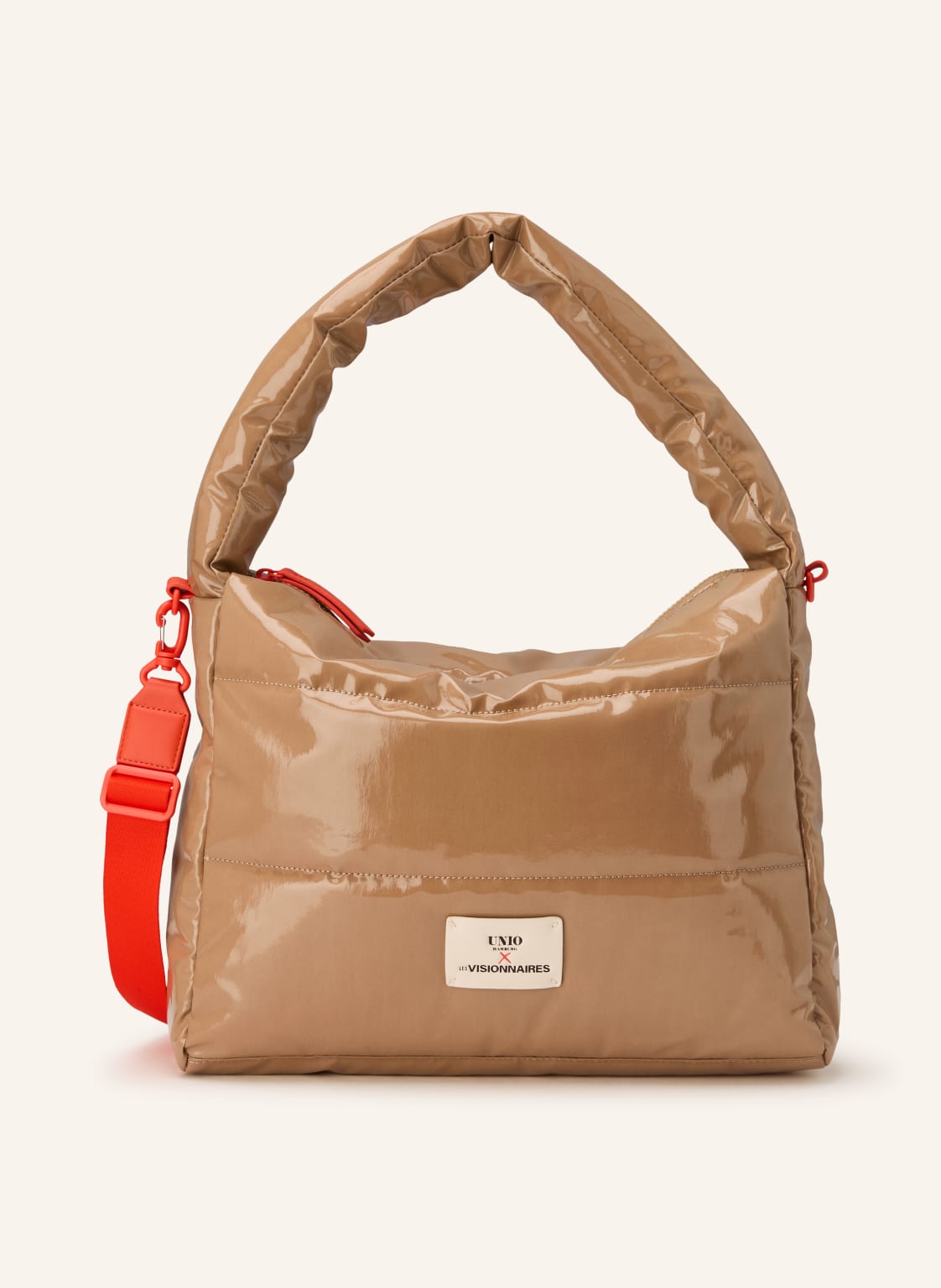 Unio Schultertasche Lacquer beige von UNIO