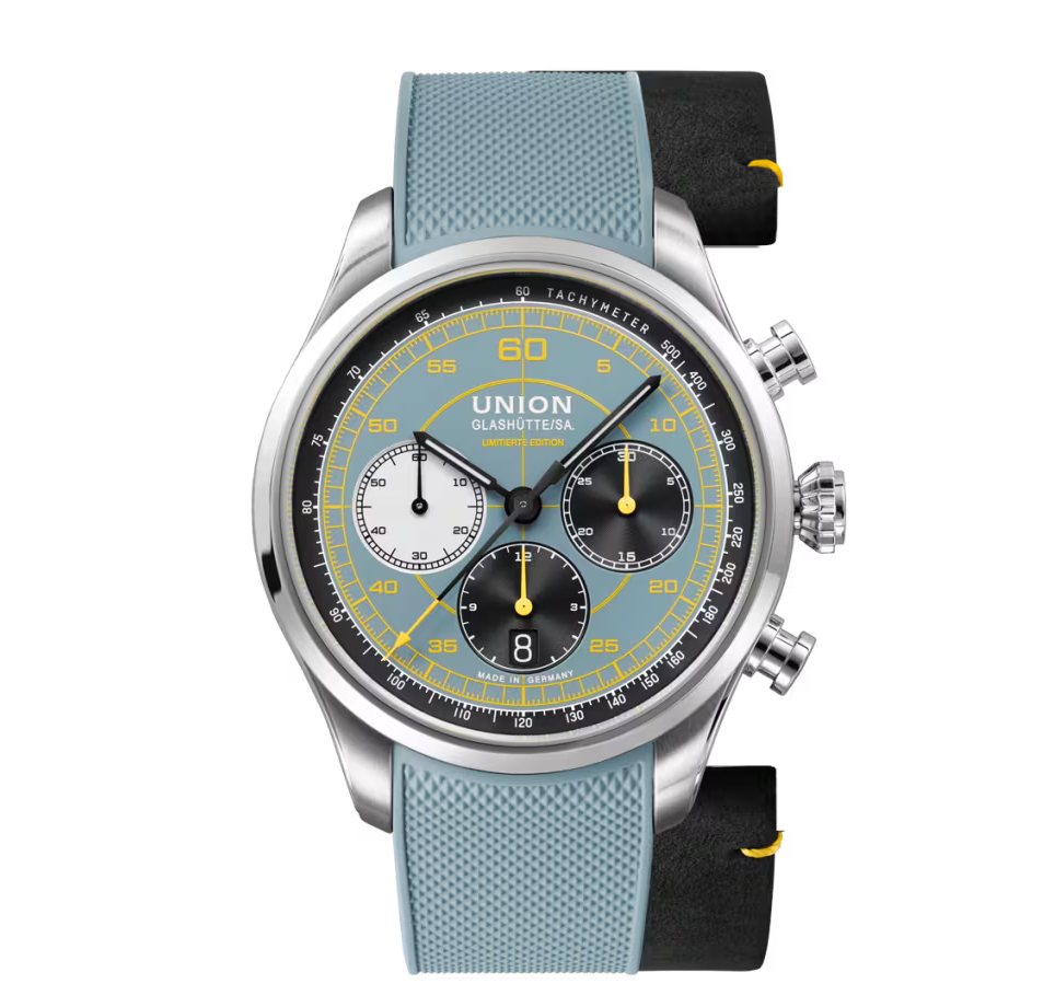 UNION GLASHÜTTE Automatikuhr Herrenuhr Automatik UNION Glashütte Belisar Chronograph Speedster, Limitiert auf 388 Exemplare von UNION GLASHÜTTE