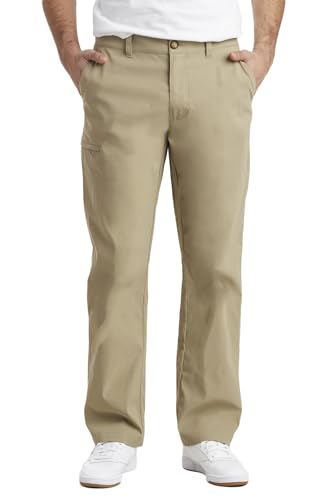 UNIONBAY Herren Rainier Lightweight Comfort Travel Tech Chino Pants Wanderhose, Khaki, 34W / 34L von UNIONBAY