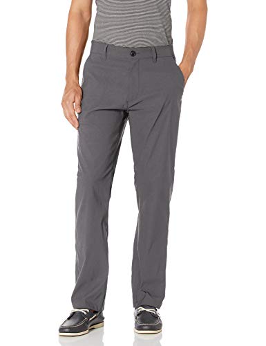 UNIONBAY Herren Rainier Lightweight Comfort Travel Tech Chino Pants Wanderhose, anthrazit, 36W / 34L von UNIONBAY