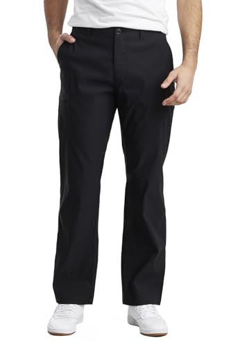 UNIONBAY Herren Rainier Lightweight Comfort Travel Tech Chino Pants Wanderhose, schwarz, 32W / 30L von UNIONBAY