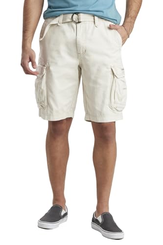 UNIONBAY Herren Survivor Cargo-Shorts mit Gürtel Cargos, Stone, 6 von UNIONBAY