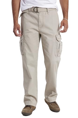 UNIONBAY Herren Survivor Iv Cargohose mit Lockerer Passform, Größen Lässige Hose, beige, 36 W / 32 L von UNIONBAY
