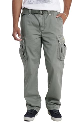 UNIONBAY Herren Survivor Iv Relaxed Fit Cargo Pant Freizeithosen, Leaf, 38W / 34L von UNIONBAY