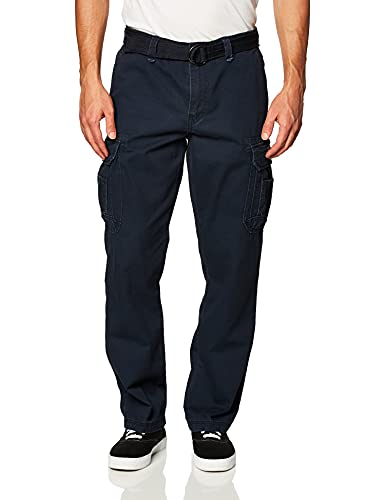 UNIONBAY Herren Survivor Iv Relaxed Fit Cargo Pant Freizeithosen, True Navy, 48W / 30L von UNIONBAY