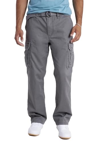 UNIONBAY Herren Survivor Iv Relaxed Fit Cargo Pant-Reg Big and Tall Sizes Freizeithosen, Graue Gans, 46W / 30L von UNIONBAY