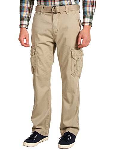 UNIONBAY Herren Survivor Iv Relaxed Fit Cargo Pant-Reg Big and Tall Sizes Freizeithosen, beige, 30W / 32L von UNIONBAY