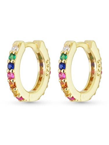 UNIQA Jewels - Second Hole Ohrringe, Kleine Damenohrringe aus 925 Sterling Silber, Schmuck für Frauen und Mädchen, Nickelfreie Ohrringe von UNIQA JEWELS