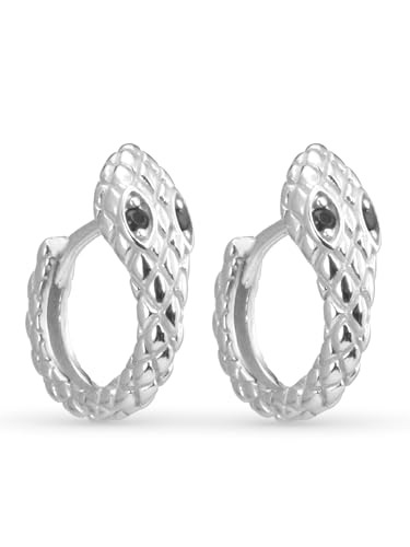 UNIQA Jewels - 925er Sterling Silber Ring Damen, Rhodium oder 18K vergoldete Ohrringe für Frauen und Mädchen, Kleine Kreise, Antiallergische Ohrringe ohne Nickel von UNIQA JEWELS