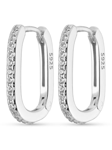 UNIQA Jewels Damen Ohrringe in Silber 925 Ring Gold vergoldet 18K oder Rhodium, Damen Ohrringe Gold Weiß Kleine Ringe, Huggie Ohrringe Ohne Nickel von UNIQA JEWELS