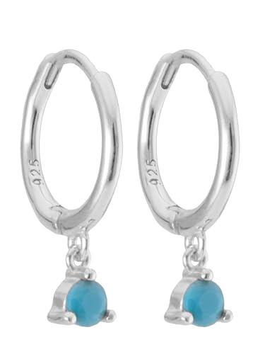 UNIQA Jewels - Ohrringe Anhänger Frau, Kreis Sterling Silber 925, Ring Ohrringe mit Stern Form Mond Sonne Blitz, Kleines Schmuck Geschenk für Frau Mädchen von UNIQA JEWELS