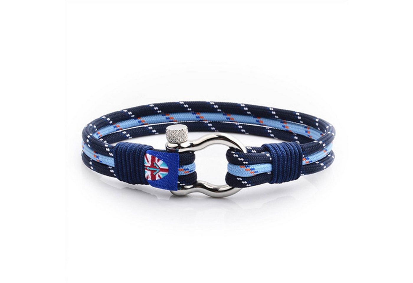 UNIQAL.de Armband Maritime Armband aus Segeltau "SUNSET" nautics, Schäckel verschluss (Edelstahl, Segeltau, Casual nautics style, handgefertigt) von UNIQAL.de