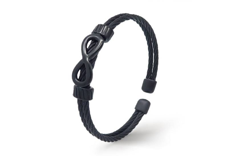 UNIQAL.de Armreif Unendlichkeit Edelstahl Armband "INFINITY" Unisex (Edelstahl, Casual Style, Handgefertigt in Germany), Designed in Germany von UNIQAL.de