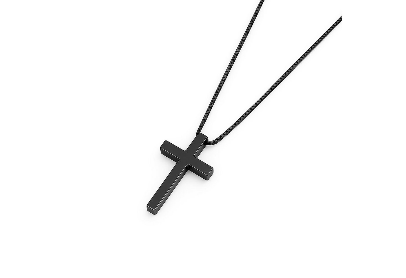 UNIQAL.de Kreuzkette UNIQAL Kreuz Halskette mit Anhänger Symbol (Edelstahl, Casual Style, Unisex, Basic, Deutsches Patent-und Markenamt), Kreuzanhänger von UNIQAL.de