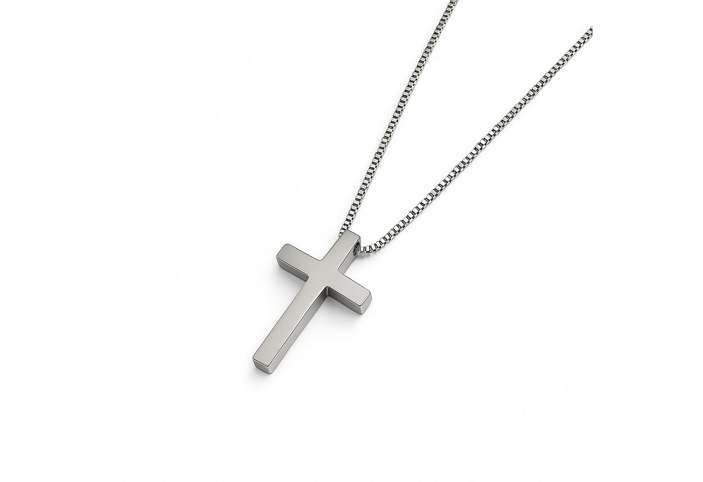 UNIQAL.de Kreuzkette UNIQAL Kreuz Halskette mit Anhänger Symbol (Edelstahl, Casual Style, Unisex, Basic, Deutsches Patent-und Markenamt), Kreuzanhänger von UNIQAL.de