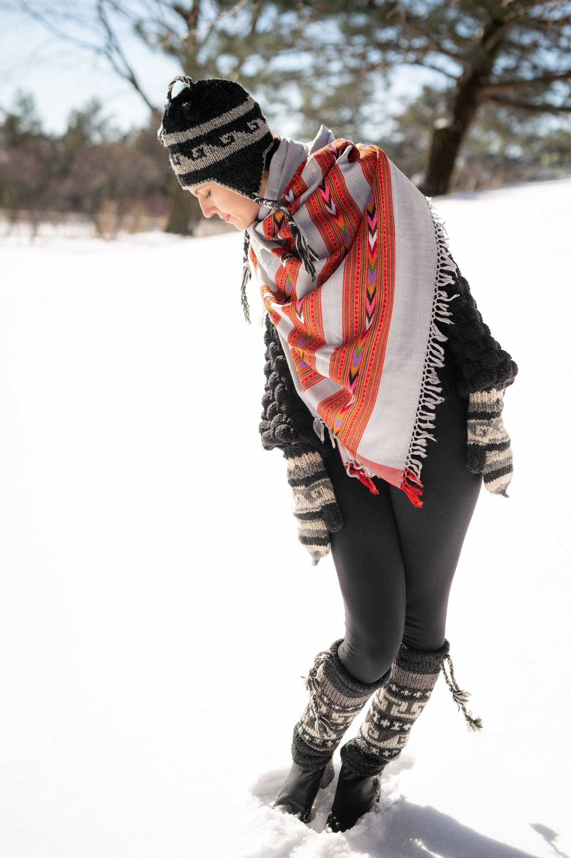 Slouch Beanie Handgestrickte Fleece Gefüttert Wintermütze Mit Ohrenklappe | Woll-Schneehut Häkelmütze Niedlicher Gemütlicher Hut Wollmützen Für Damen von UNIQSHOPPERS