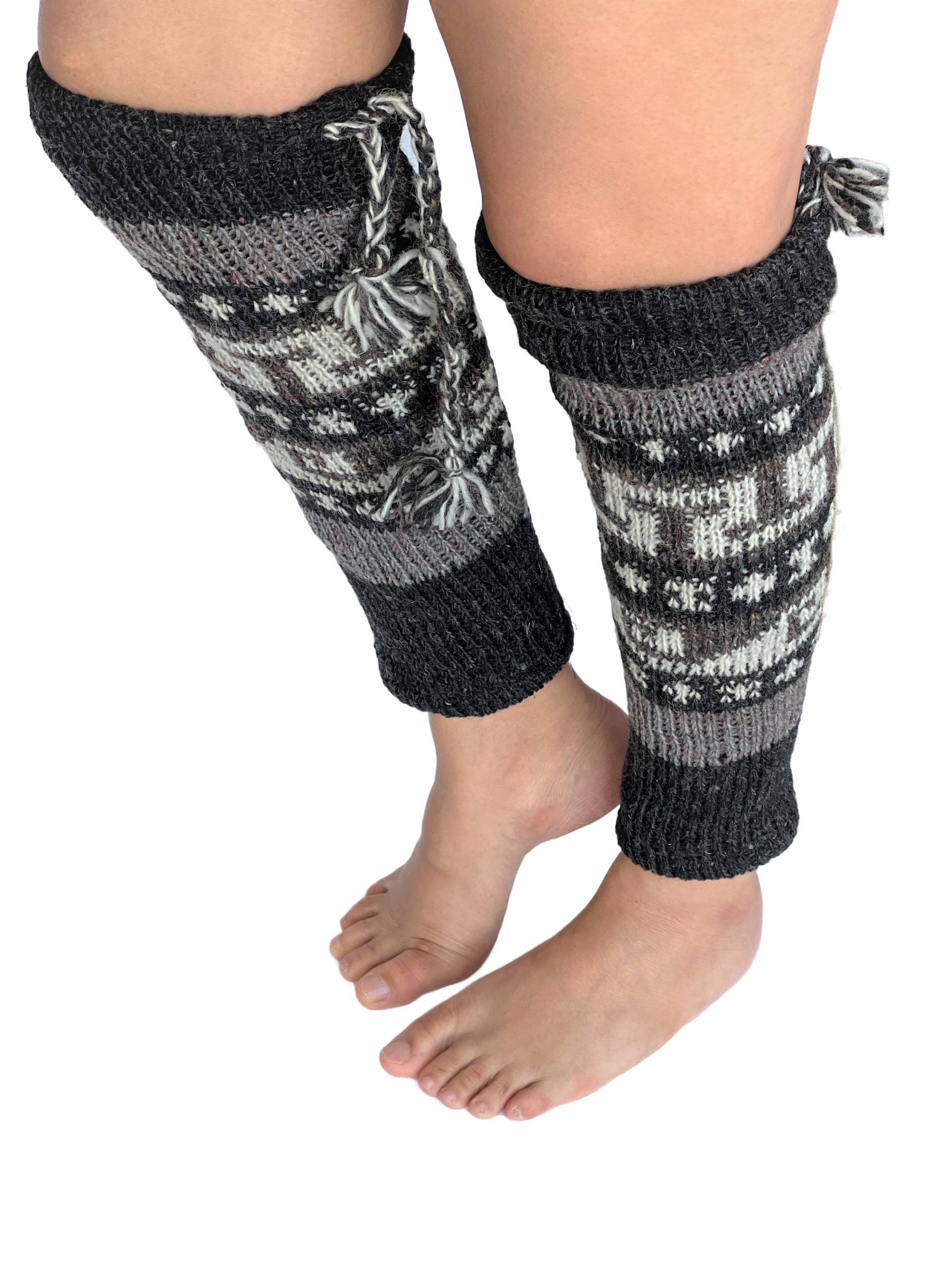 Super Weiche Woll-Stulpen Für Damen | Gestrickte Stiefelstulpen Kniestrümpfe Weiche Fußlose Yoga Pilates Beinwärmer von UNIQSHOPPERS