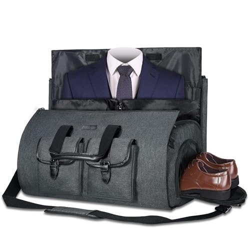 UNIQUEBELLA Anzugtasche, Kleidersack Reisetasche Anzugsack Umhängetasche für Herren,Flugzeug, Reisen, Bussiness,Fitness Anzug Garment Gym Bag, Sporttasche für Männer von UNIQUEBELLA