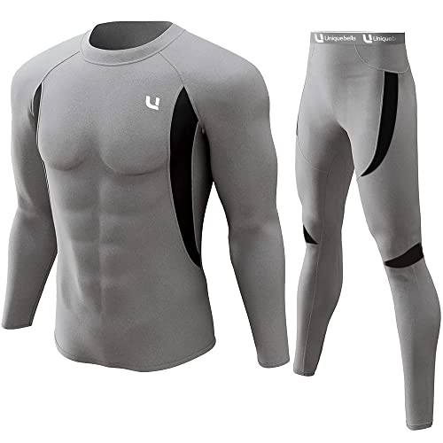 UNIQUEBELLA Thermo Unterwäsche Set, Funktionswäsche Herren Skiunterwäsche Winter Suit Ski Thermo-Unterwäsche Thermowäsche Unterhemd + Unterhose UNIQUEBELLA Thermo Unterwäsche Set, Funktionswäsche Herren Skiunterwäsche Winter Suit Ski Thermo-Unterwäsche Thermowäsche Unterhemd + Unterhose von UNIQUEBELLA