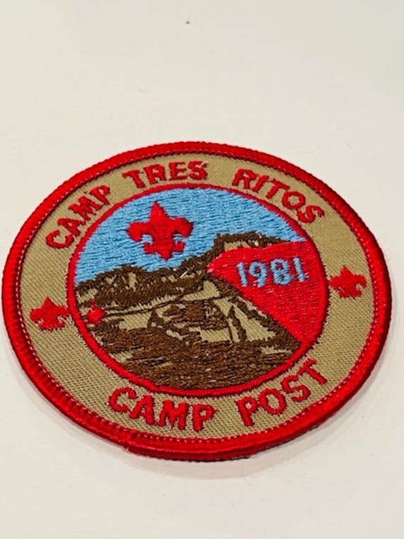 Boy Scout Cub Girl Patch Vtg Rat Anstecker Memorabilia 1981 Camp Tres Ritos Post von UNIQUETREASUREFREAK