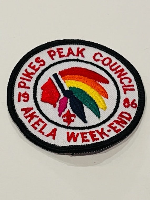 Boy Scouts Cub Girl Patch Vtg Rat Anstecker Memorabilia 1986 Pikes Peak Rainbow von UNIQUETREASUREFREAK