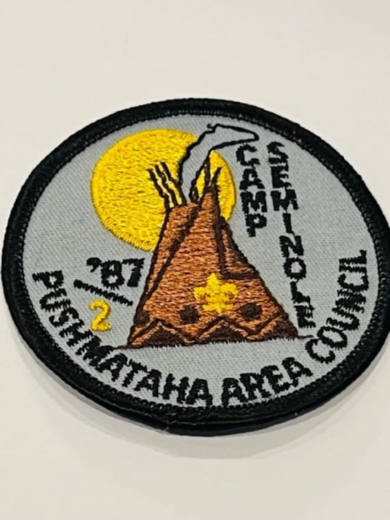 Boy Scouts Cub Girl Patch Vtg Rat Anstecker Memorabilia 1987 Pushmataha Seminole von UNIQUETREASUREFREAK
