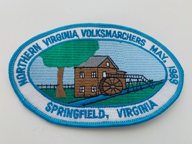 Werbung Patch Sammler Souvenir Erinnerungsstücke Vintage Vtg Nähen Auf Jacke Mantel Weste Seltene Emblem Logo Springfield Virginia Volksmarchers von UNIQUETREASUREFREAK