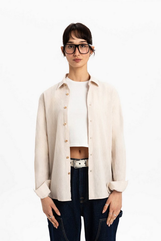 UNIQVIBE Businesshemd %100 Keten Kadın Gömlek UNIQVIBE Businesshemd %100 Keten Kadın Gömlek von UNIQVIBE