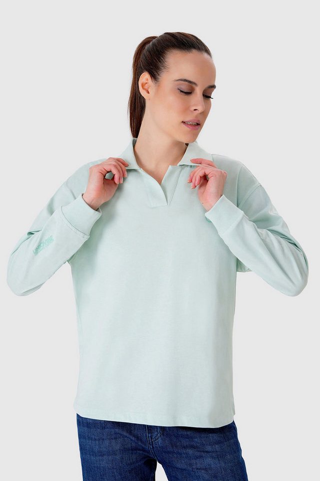 UNIQVIBE Poloshirt Polo Yaka %100 Organik Pamuk Kadın Siyah Uzun Kollu Tişört UNIQVIBE Poloshirt Polo Yaka %100 Organik Pamuk Kadın Siyah Uzun Kollu Tişört von UNIQVIBE