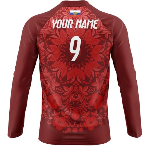 UNITIF Trainingsanzug Russland RS-47 Langarm Trikot mit Hose schwarz, Personalisierbar, Small von UNITIF