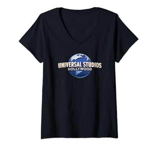 Damen Universal Parks Universal Studios Hollywood T-Shirt mit V-Ausschnitt Damen Universal Parks Universal Studios Hollywood T-Shirt mit V-Ausschnitt von UNIVERSAL DESTINATIONS & EXPERIENCES